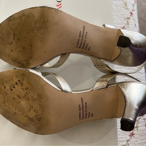 🌸Silver strapy heels. Style & Co - Picture 5 of 8